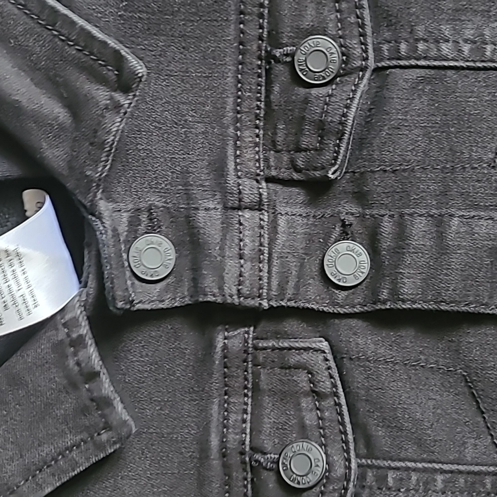 OKIE DOKIE TODDLER BOYS BLACK HOODED JEAN JACKET SIZE 2T